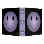 Purple Smiley 3 Ring Binder