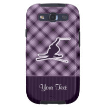 Purple Snow Skiing Galaxy SIII Cover