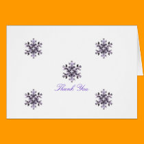 Purple Snowflake cards