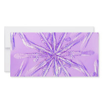 purple_snowflake photo greeting card