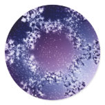Purple Snowflake stickers