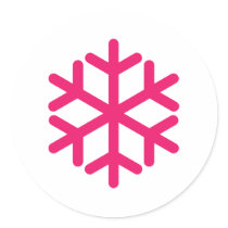purple snowflake stickers