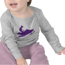 Purple-Snowmobiler T-shirt