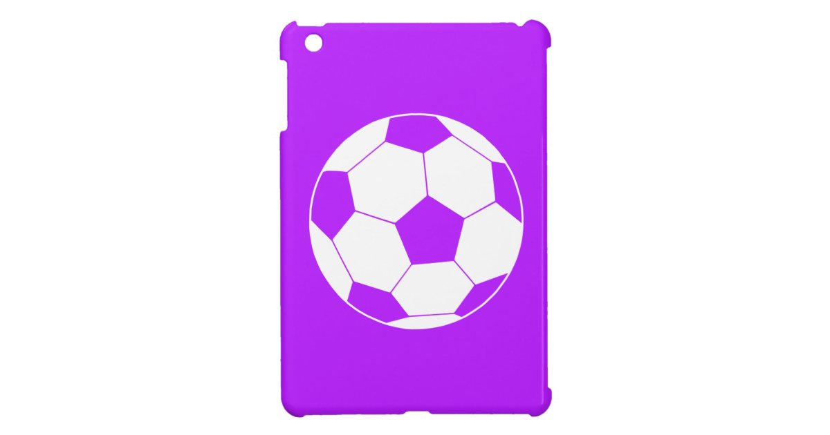 Purple Soccer Ball iPad Mini Case Zazzle