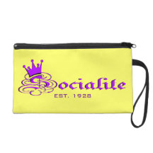 Purple Socialite Wrist Bag Wristlet Clutches