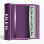 Purple Sophisticated Recipes Binder