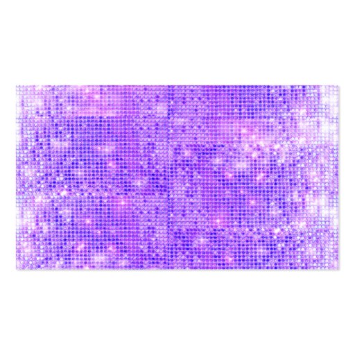 Purple Sparkly Sequins Business Card (front side)