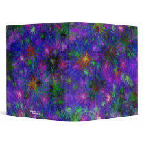 Purple Spatter Dot 1" Art Binder