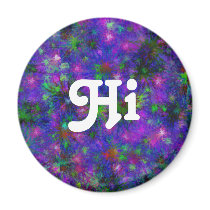 Purple Spatter Dot Magnets