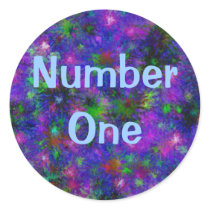 Purple Spatter Dot Stickers