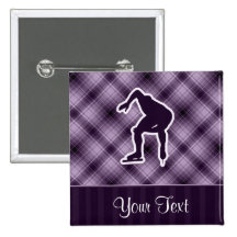 Purple Speed Skater Pinback Buttons