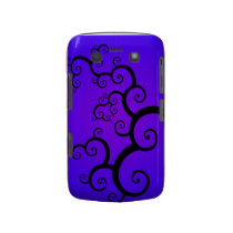 Purple Spiral BlackBerry Bold Case-Mate Barely The