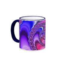 Purple Spiral mugs by annaleeblysse Purple Spiral mugs