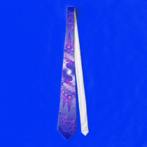 Purple Spiral Pattern: Vector Drawing: Custom Tie