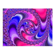 Purple Spiral Postcards