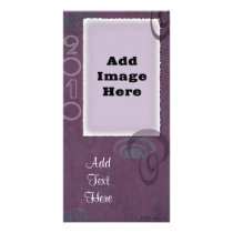 Purple Spirals V Custom Photo Cards photo cards