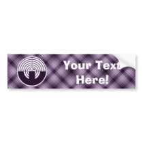 Purple Sport Shooting Bumper Sticker