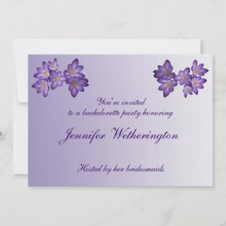 Purple Spring Floral Bachelorette Party