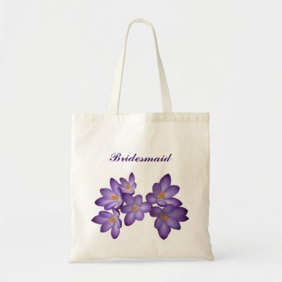 Purple Spring Floral Bridesmaid Bag