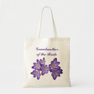 Purple Spring Floral Grandmother of the Bride Bags
