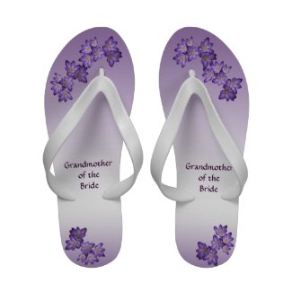 Purple Spring Floral Grandmother of the Bride Sandals