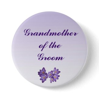 Purple Spring Floral Grandmother of the Groom Pin