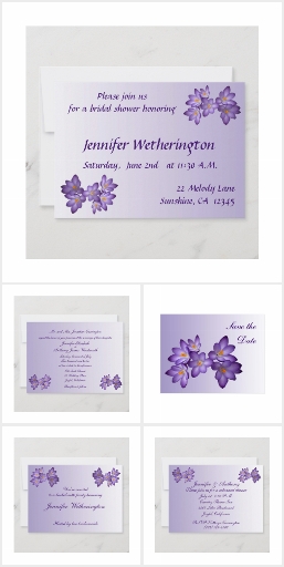 Purple Spring Floral Wedding