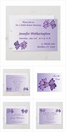 Purple Spring Floral Wedding