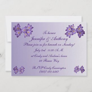 Purple Spring Floral Wedding Brunch