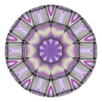 Purple Square Kaleidoscope stickers