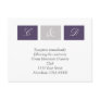 Purple Squares RSVP Card Post Cards