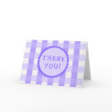 Purple Squares Thank You Card