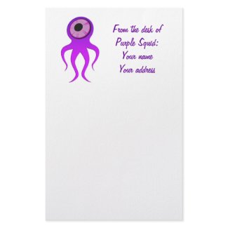 Purple Squid Stationery stationery