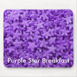 Purple Star Cereal Mouse Pads