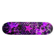Purple Star Explosion Skateboard