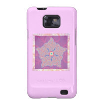 Purple Star Fractal Pattern Samsung Galaxy S Cover