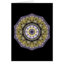 Purple Star Kaleidoscope Card