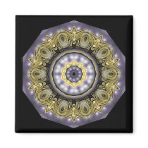 Purple Star Kaleidoscope Magnet