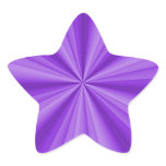 Purple Star Optical Illusion Stickers