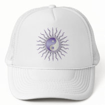 Purple Starburst Yin Yang hats
