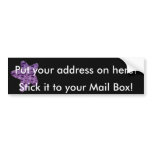 Purple Starfish Bumper Sticker