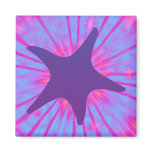 Purple Starfish Fridge Magnet