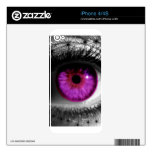 Purple Starry Eye Decal For The iPhone 4