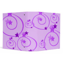 Purple Stars 2" Binder by nottynotebooks Purple Stars 2" Binder