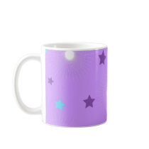 Purple stars - Mug by cycreation Purple stars - Mug