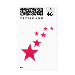 purple stars stamp