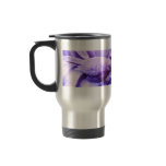 Purple Statuary Bird Travel mugs