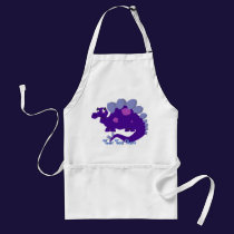 Purple Stegosaurus Apron aprons