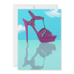 Purple Stilt Stilettos Reflection Custom Invites