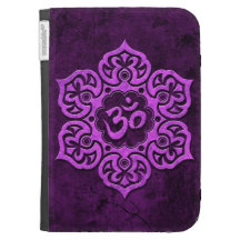 Purple Stone Floral Om Kindle 3 Case